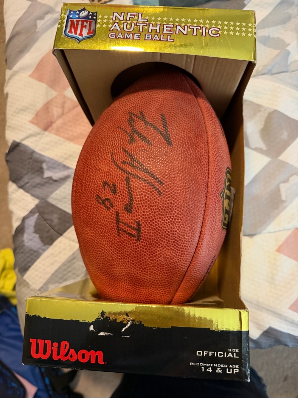 Wilson Brown NFL Authentic Football - Signed Display Ball